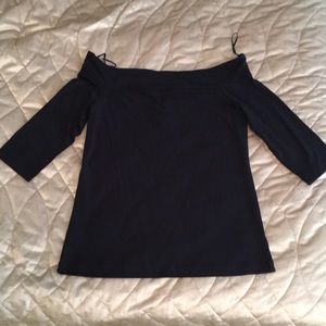 Off the shoulder mid arm Anne Taylor shirt